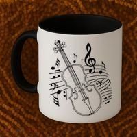 Violin Musical Note Violin Player Violinist Musician Coffee Mug thumb 2