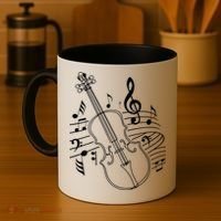 Violin Musical Note Violin Player Violinist Musician Coffee Mug thumb 4