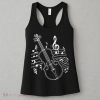 Violin Musical Note Violin Player Violinist Musician Women's Tank Top thumb 3