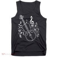 Violin Musical Note Violin Player Violinist Musician Tank Top thumb 0