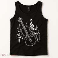 Violin Musical Note Violin Player Violinist Musician Tank Top thumb 2