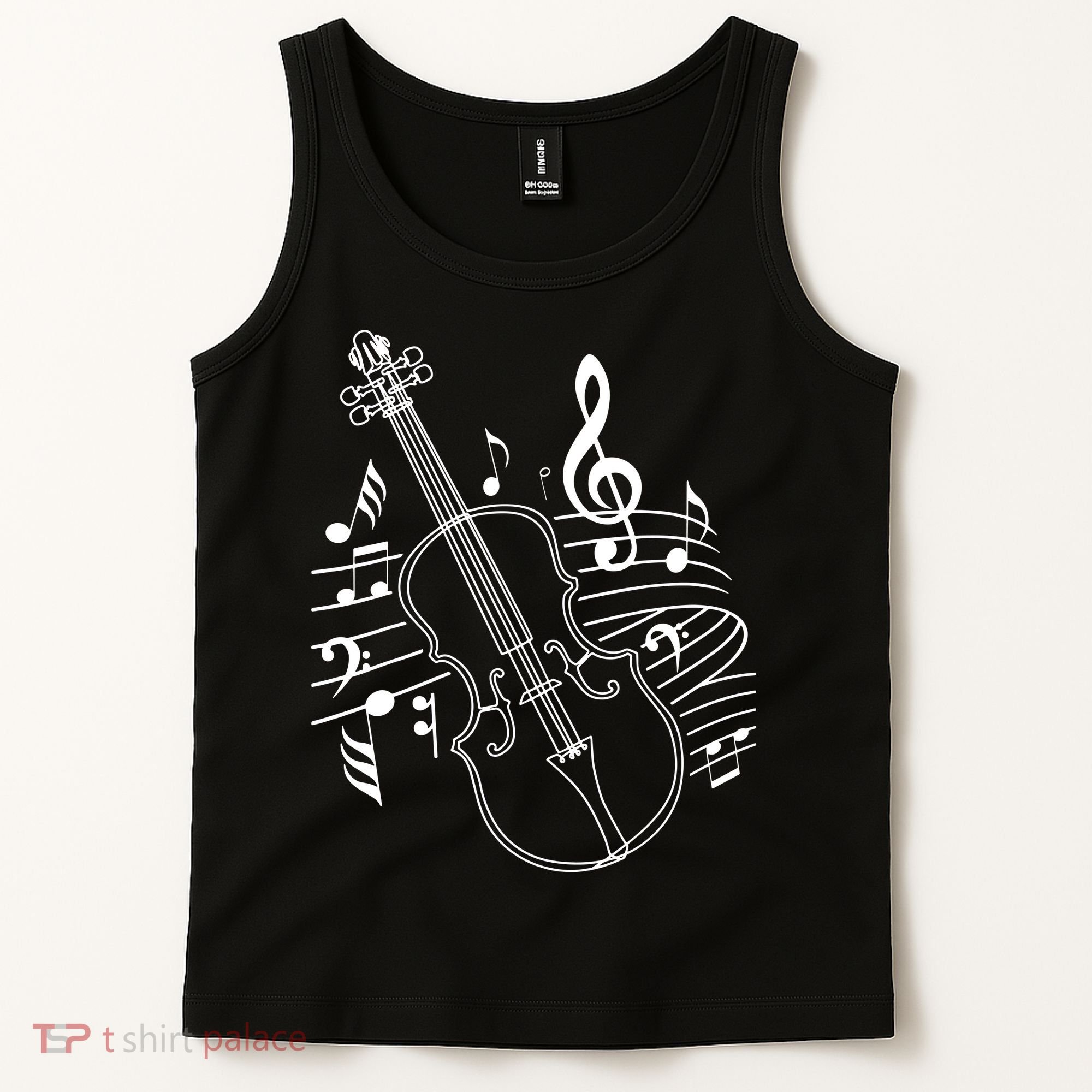 Violin Musical Note Violin Player Violinist Musician Tank Top