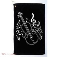 Violin Musical Note Violin Player Violinist Musician Golf Towel thumb 0