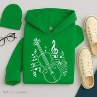 Violin Musical Note Violin Player Violinist Musician Hoodie thumb 4