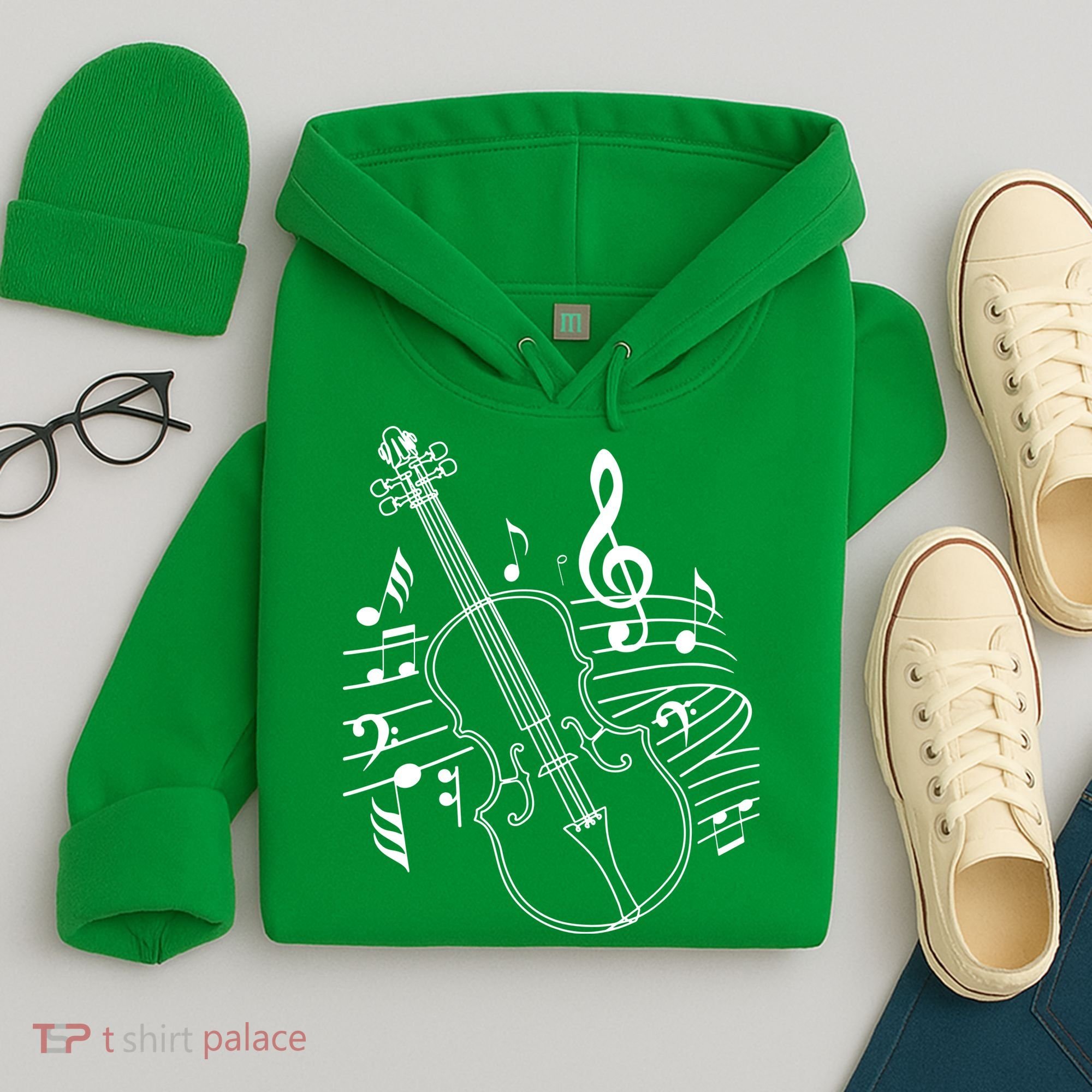 Violin Musical Note Violin Player Violinist Musician Hoodie