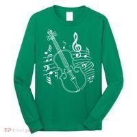 Violin Musical Note Violin Player Violinist Musician Long Sleeve Shirt thumb 0