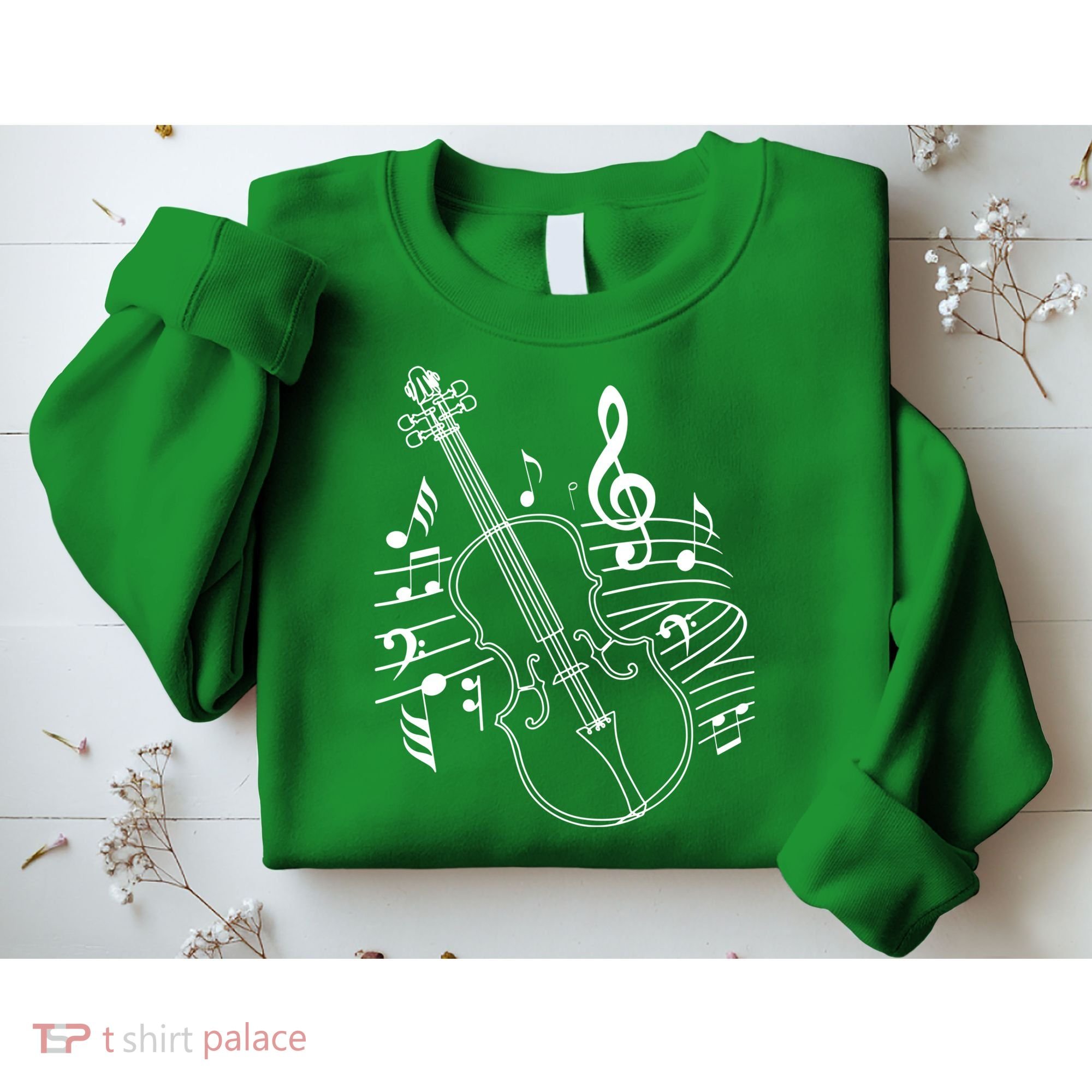 Violin Musical Note Violin Player Violinist Musician Sweatshirt