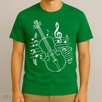 Violin Musical Note Violin Player Violinist Musician T-Shirt thumb 3