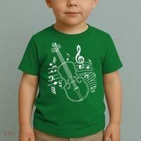 Violin Musical Note Violin Player Violinist Musician Toddler T-Shirt thumb 2