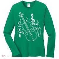Violin Musical Note Violin Player Violinist Musician Women's Long Sleeve Shirt thumb 0