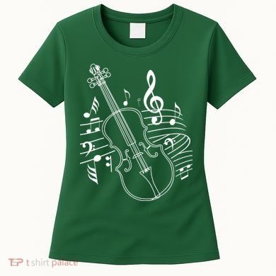 Violin Musical Note Violin Player Violinist Musician Women's T-Shirt