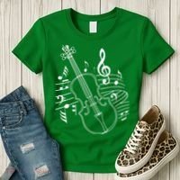 Violin Musical Note Violin Player Violinist Musician Women's T-Shirt thumb 3