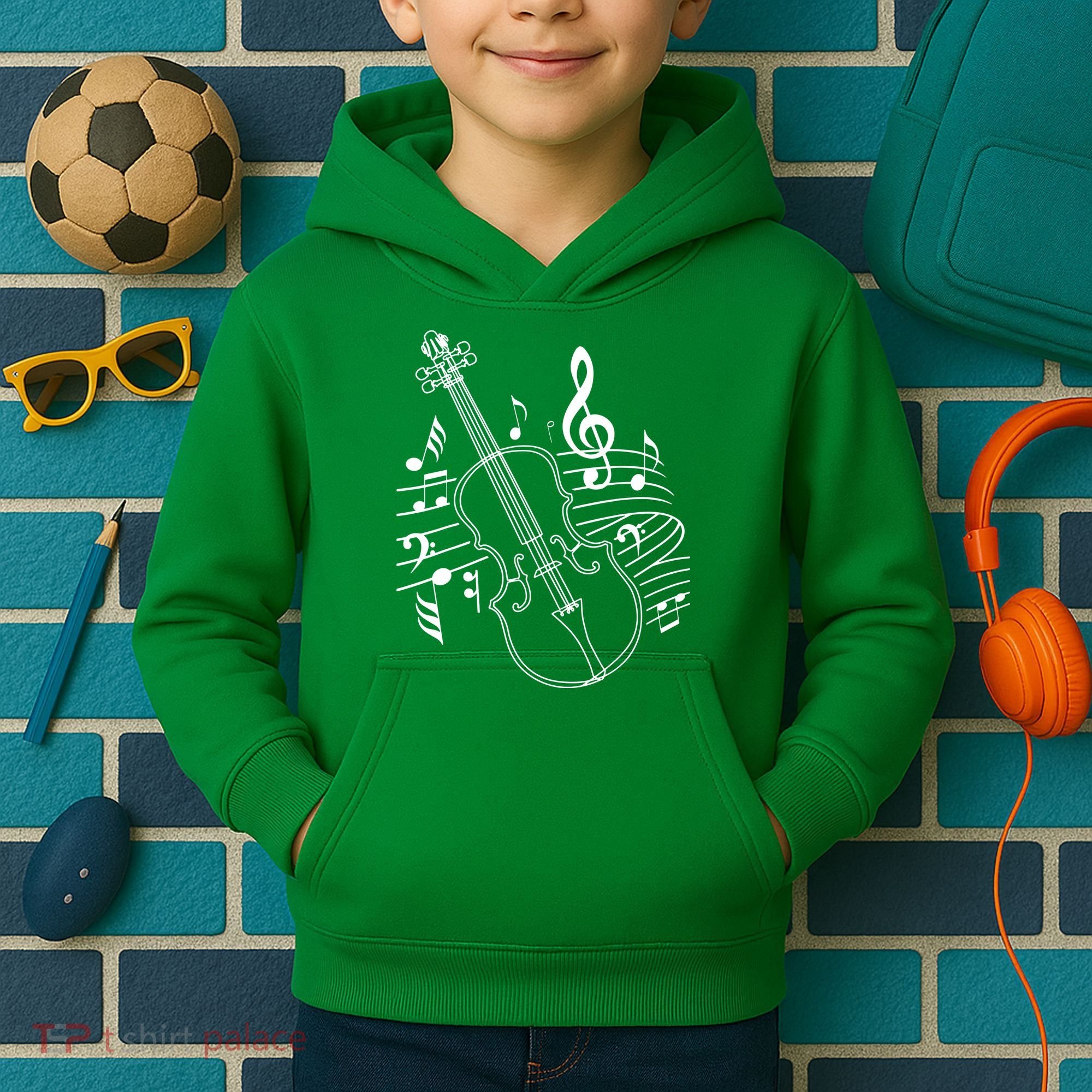 Violin Musical Note Violin Player Violinist Musician Kids Hoodie