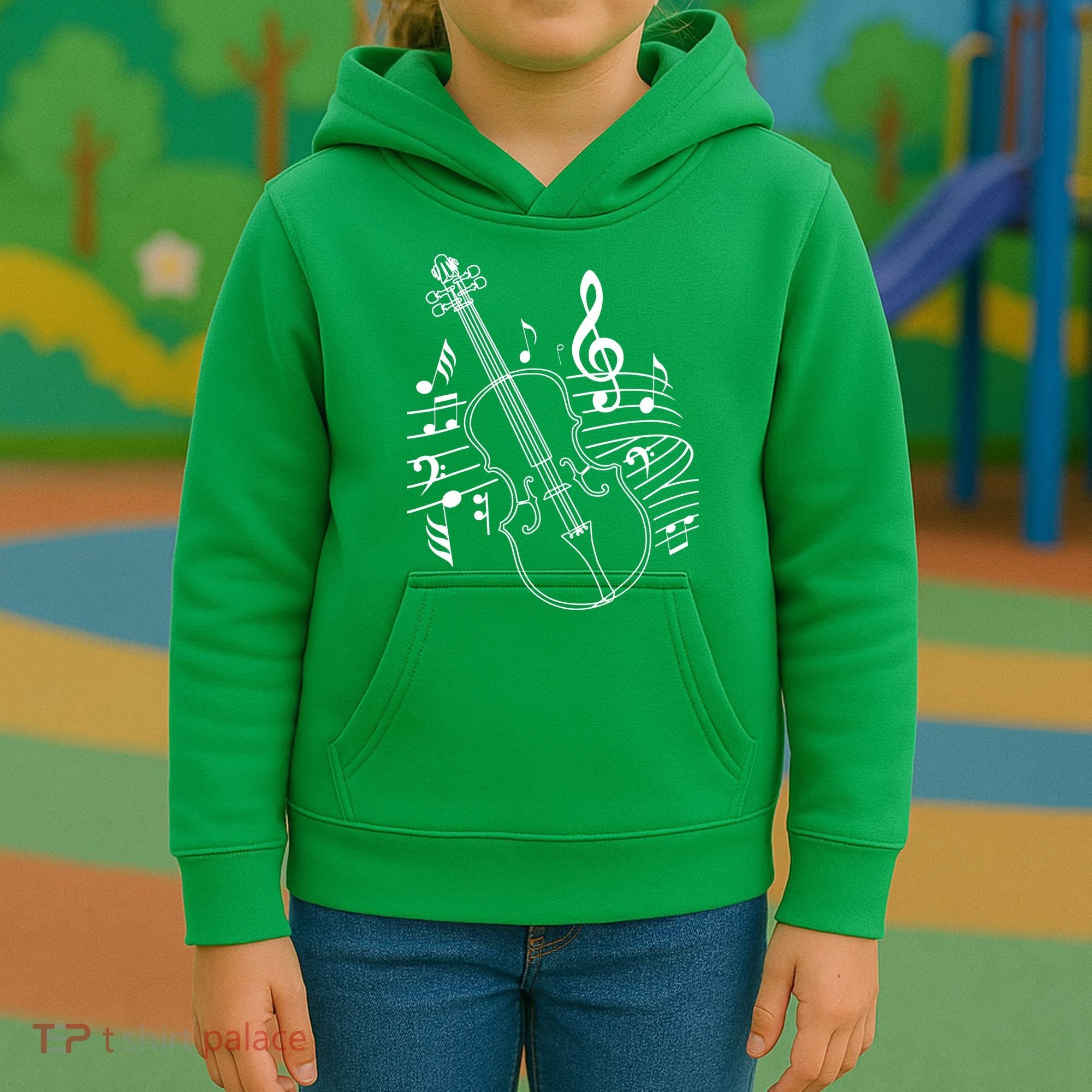 Violin Musical Note Violin Player Violinist Musician Kids Hoodie