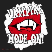 Vampire Mode On Fangs Lips Halloween Women's Sweatshirt thumb 2