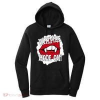 Vampire Mode On Fangs Lips Halloween Women's Hoodie thumb 0