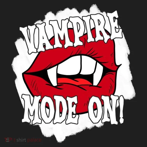 Vampire Mode On Fangs Lips Halloween Tumbler