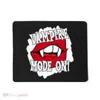 Vampire Mode On Fangs Lips Halloween Mousepad thumb 0