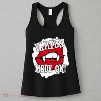 Vampire Mode On Fangs Lips Halloween Women's Tank Top thumb 3