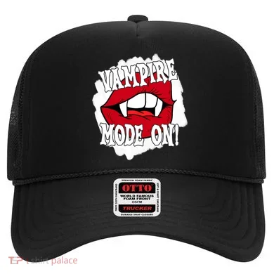 Vampire Mode On Fangs Lips Halloween Hat