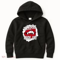 Vampire Mode On Fangs Lips Halloween Kids Hoodie thumb 0