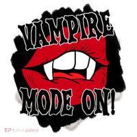 Vampire Mode On Fangs Lips Halloween Ceramic Ornament thumb 2