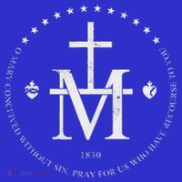Virgin Mary Of Miraculous Medal Our Lady Marian Cross T-Shirt thumb 7