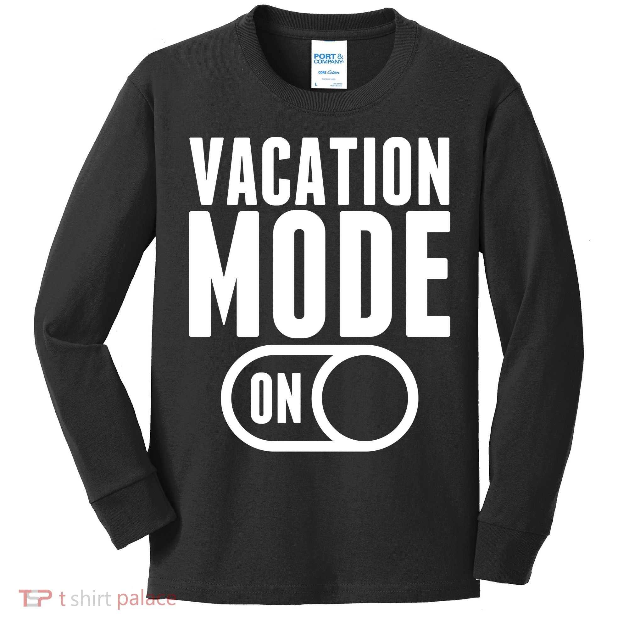 Vacation Mode On Kids Long Sleeve Shirt