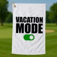 Vacation Mode On Golf Towel thumb 1