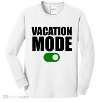 Vacation Mode On Kids Long Sleeve Shirt thumb 0