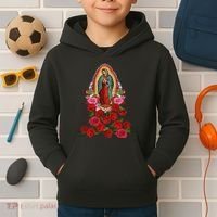 Virgin Mary Our Lady Of Guadalupe Catholic Saint Kids Hoodie thumb 2