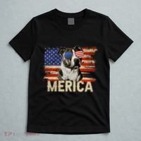 Vintage Merica Pitbull 4th Of July USA Patriotic Sunglasses T-Shirt thumb 5