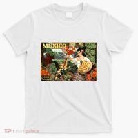 Vintage Mexico Poster Pin Up Fruits And Land T-Shirt thumb 0