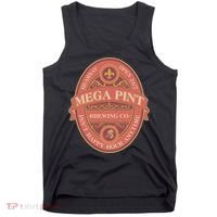 Vintage Mega Pint Hearsay Open 24 7 Brewing Co Alcohol Label Tank Top thumb 0