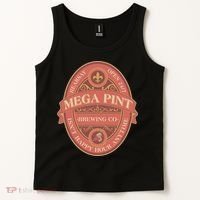 Vintage Mega Pint Hearsay Open 24 7 Brewing Co Alcohol Label Tank Top thumb 2