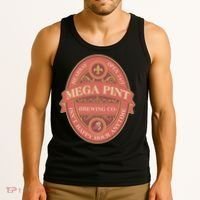 Vintage Mega Pint Hearsay Open 24 7 Brewing Co Alcohol Label Tank Top thumb 3