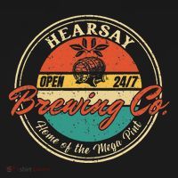 Vintage Mega Pint Brewing Co Happy Hour Anytime Hearsay T-Shirt thumb 7