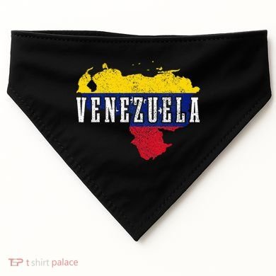 Venezuela Map Pride Venezuelan Flag USA-Made Doggie Bandana
