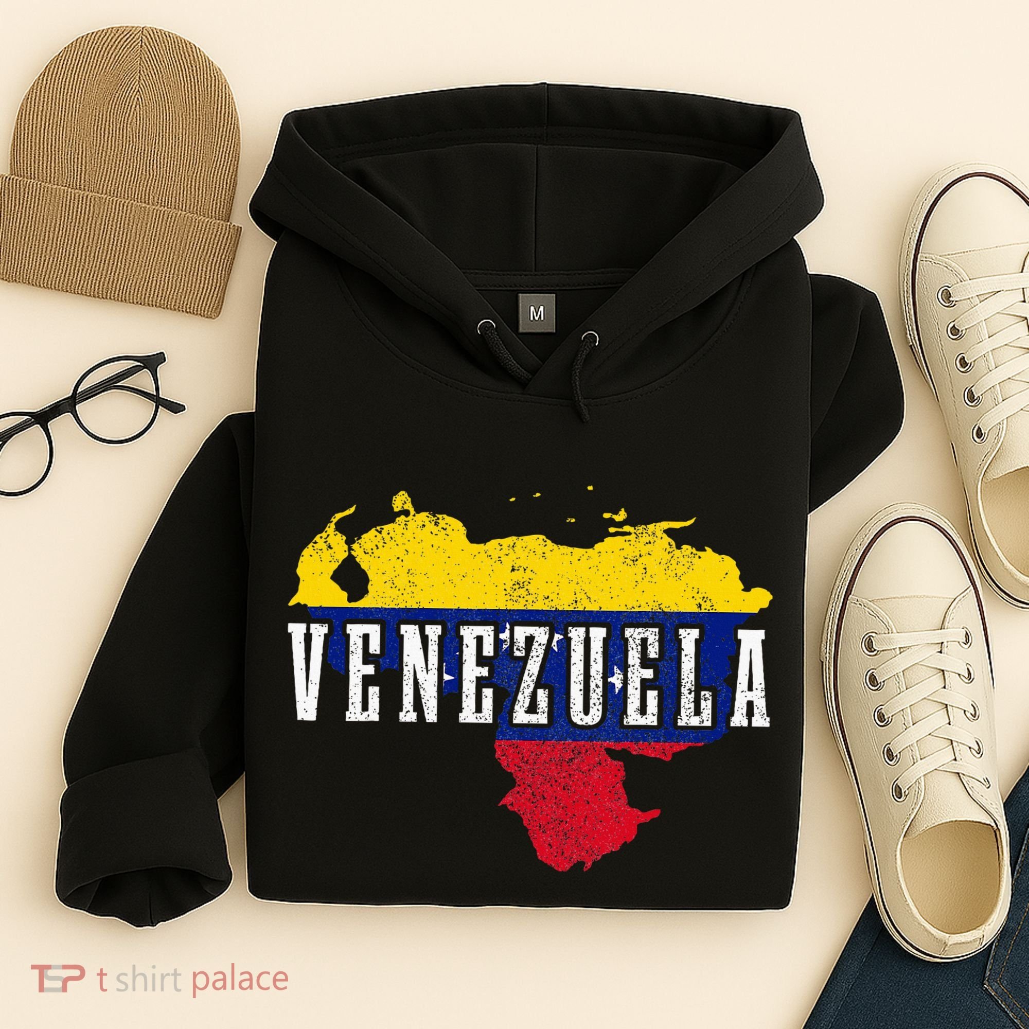 Venezuela Map Pride Venezuelan Flag Hoodie