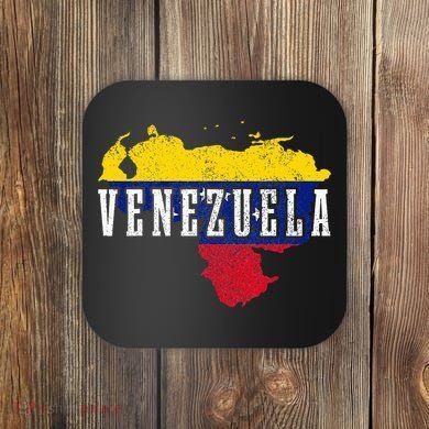 Venezuela Map Pride Venezuelan Flag Coaster