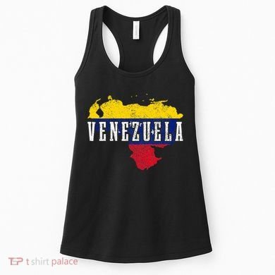 Venezuela Map Pride Venezuelan Flag Women's Tank Top