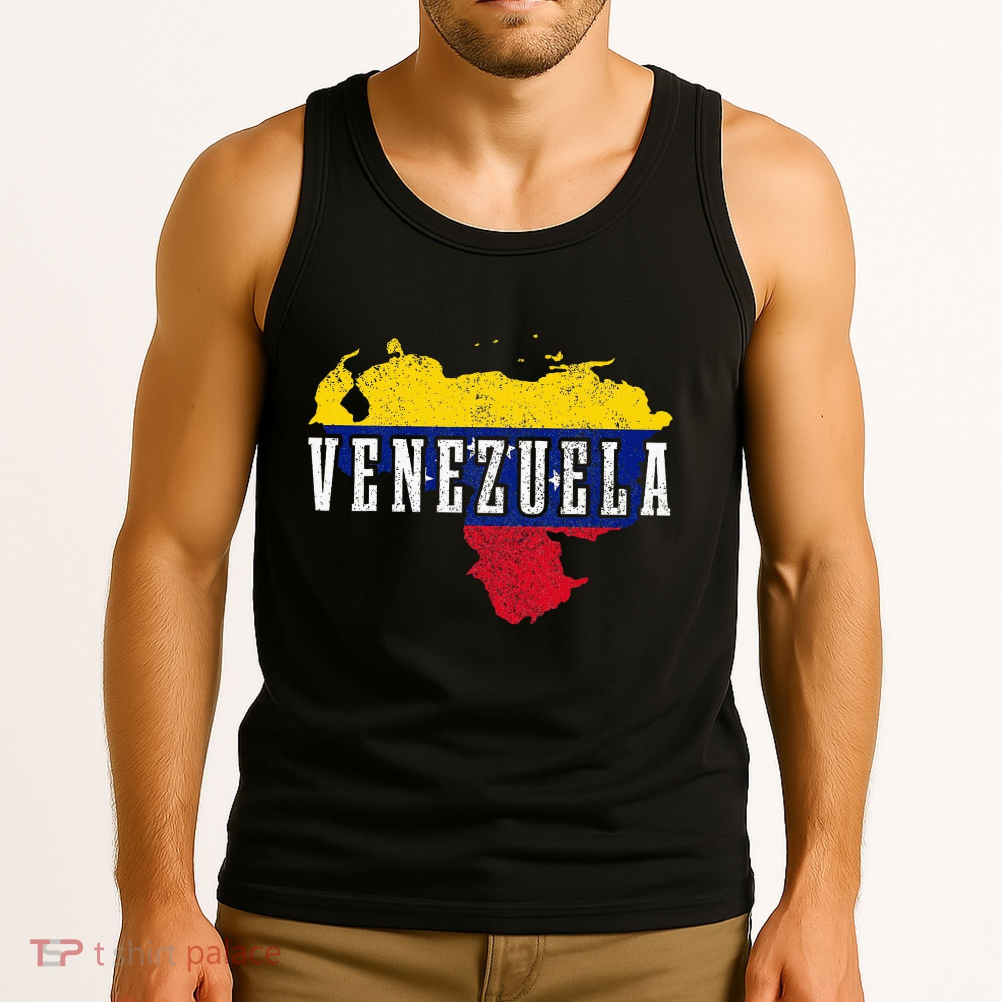 Venezuela Map Pride Venezuelan Flag Tank Top