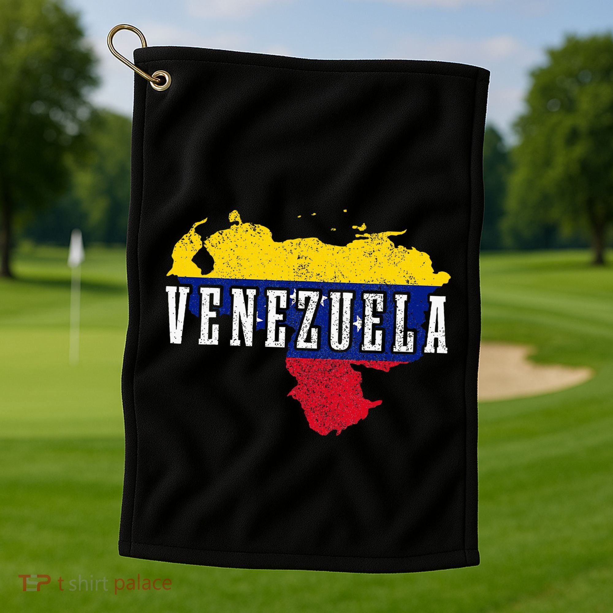 Venezuela Map Pride Venezuelan Flag Golf Towel