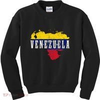 Venezuela Map Pride Venezuelan Flag Kids Sweatshirt thumb 0
