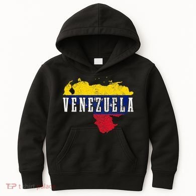 Venezuela Map Pride Venezuelan Flag Kids Hoodie