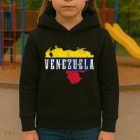 Venezuela Map Pride Venezuelan Flag Kids Hoodie thumb 3