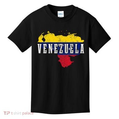 Venezuela Map Pride Venezuelan Flag Kids T-Shirt
