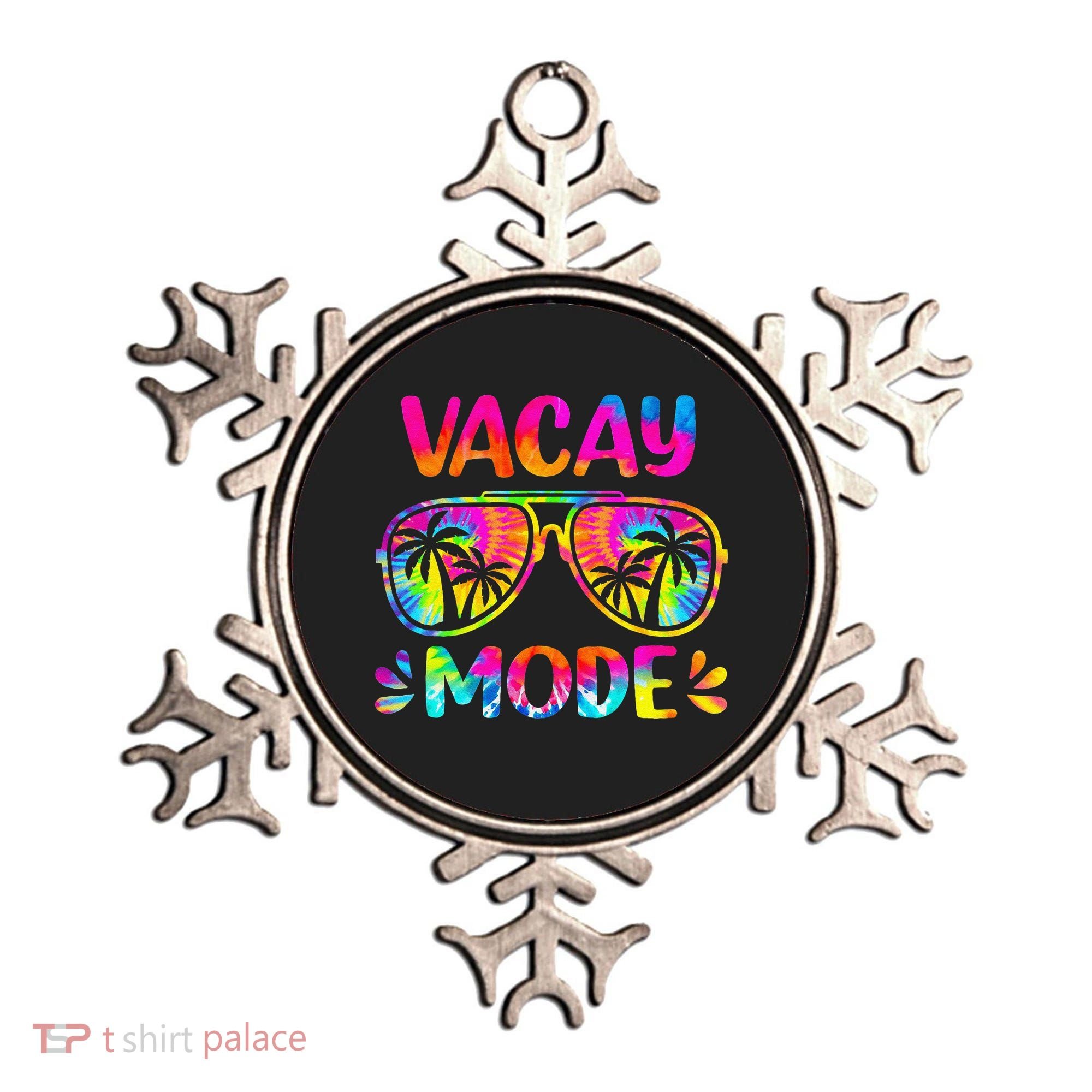 Vacay Mode Palm Tree Beach Vacation Summer Getaway Holiday Ornament