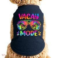 Vacay Mode Palm Tree Beach Vacation Summer Getaway Holiday Doggie Tank thumb 0