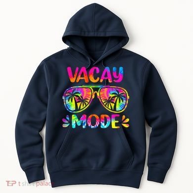 Vacay Mode Palm Tree Beach Vacation Summer Getaway Holiday Hoodie